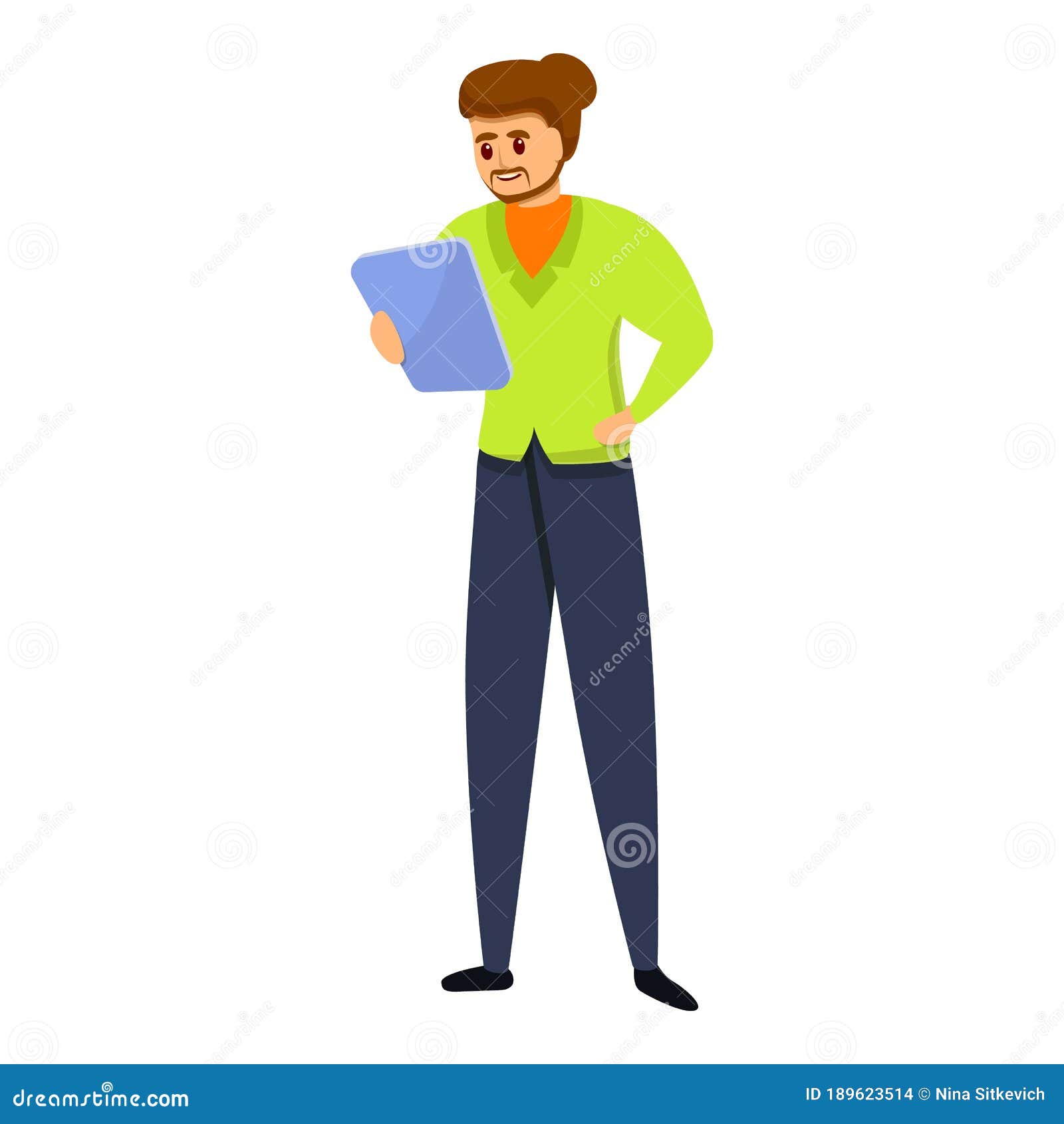 Cool Art Director Icon, Cartoon Style Stock Vector Illustration of