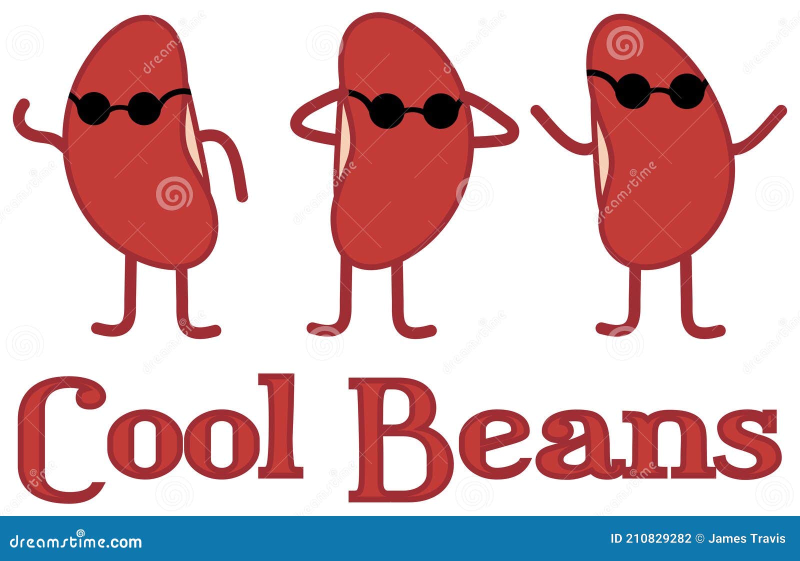 Red Kidney Bean Illustration On White Background. Red Kidney Bean Clipart. Red Kidney Bean Flat