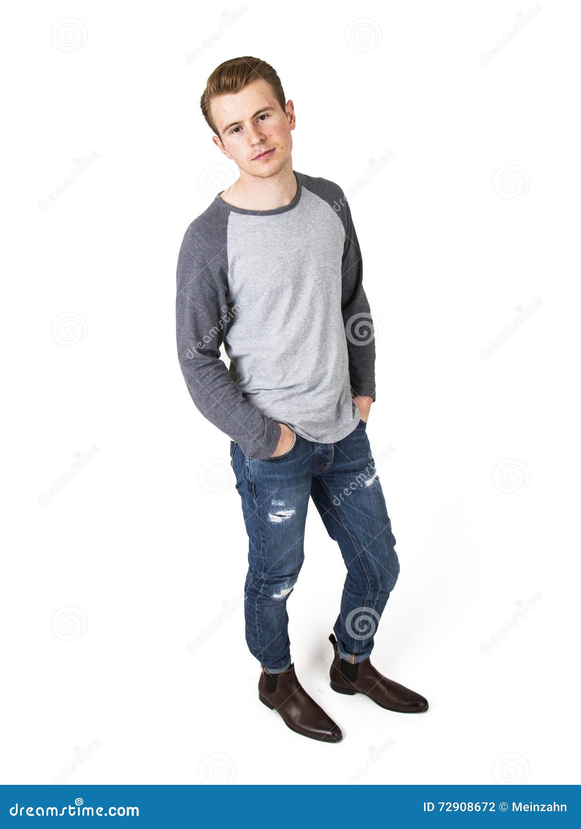 Cool Boy with Cool Facial Expression Poses in Studio Stock Photo ...