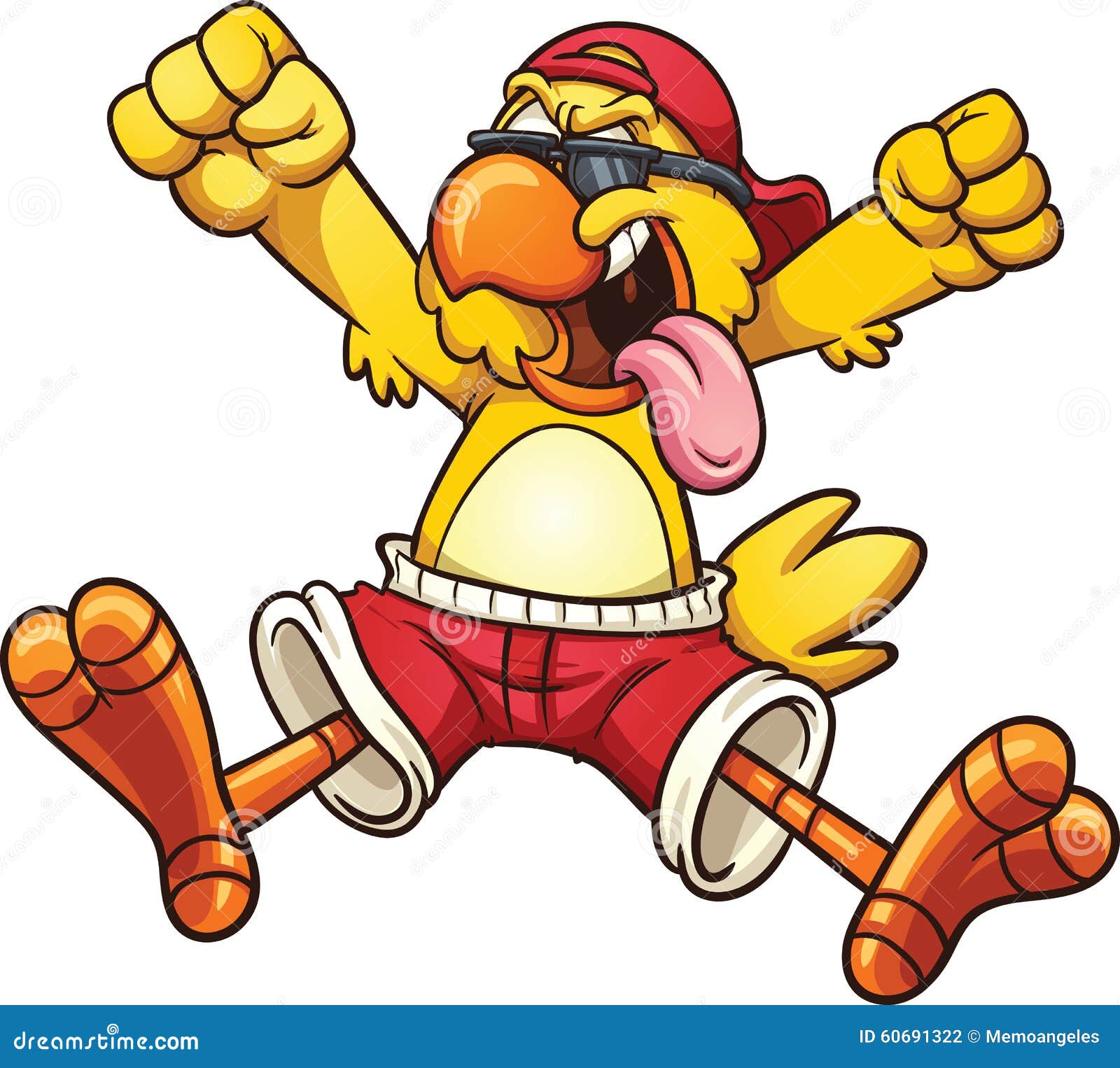 Cartoon Chicken Rooster In The Farm | CartoonDealer.com #68370479