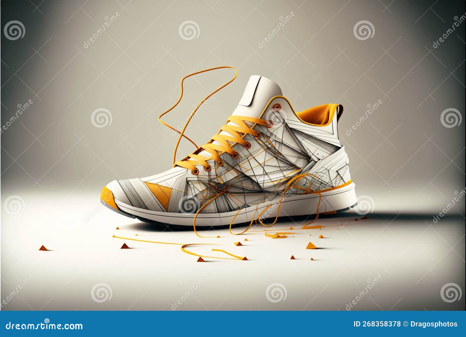 Cool Designer Sport Sneakers Shoes Concept Idea. Creative Footwear ...