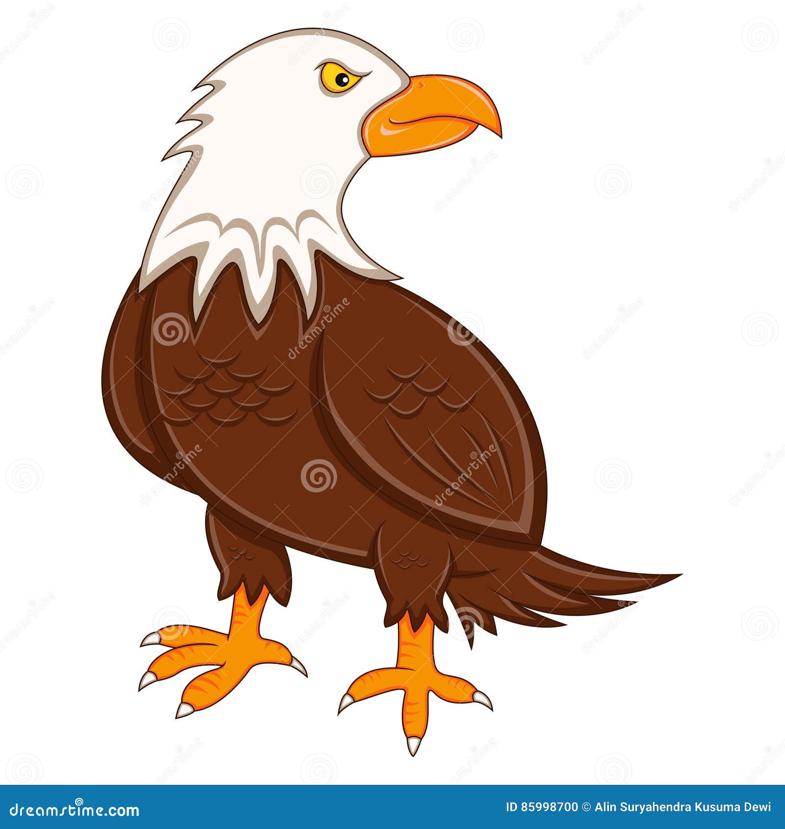 Cool Eagle cartoon stock vector. Illustration of nature - 85998700