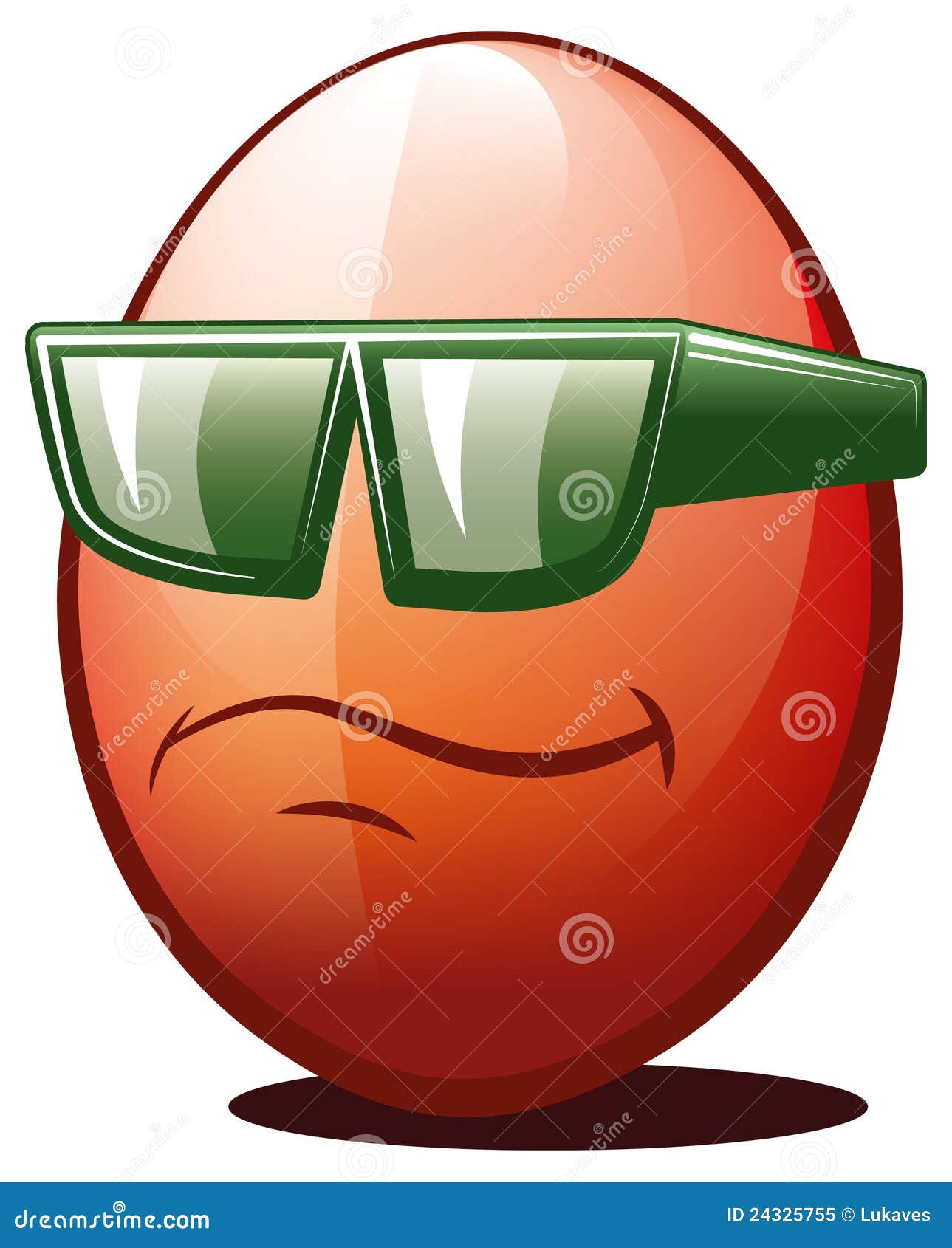 Cool egg stock vector. Image of painting, clipart, cartoon 24325755