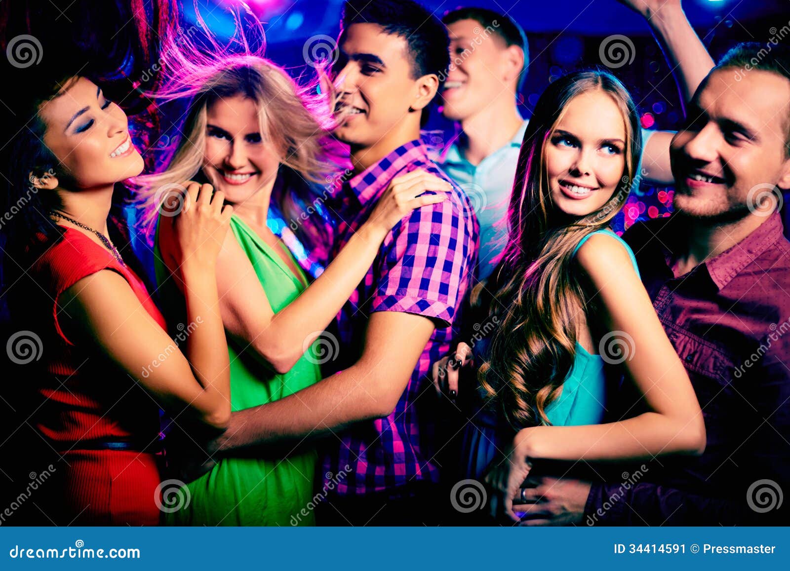 Cool friends stock image. Image of girlfriend, male, dancing - 34414591