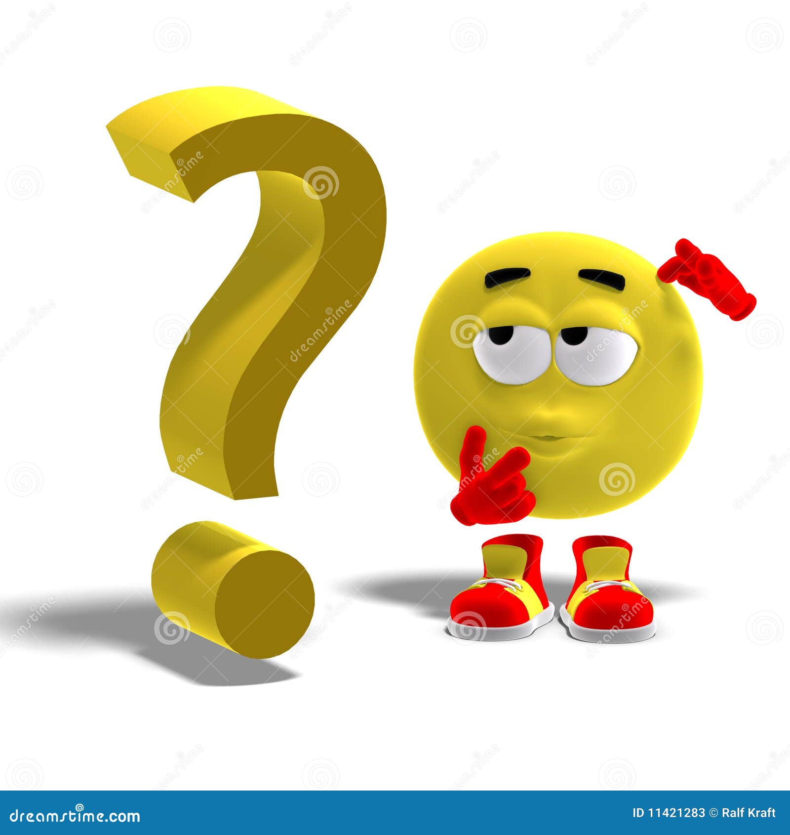 Cool And Funny Emoticon Has A Question Mark Stock Photos Image | My XXX ...