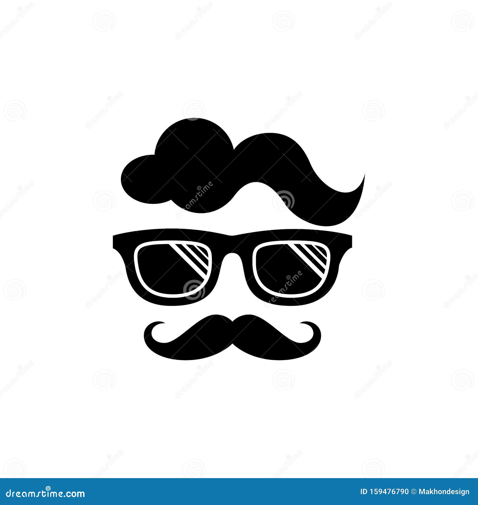 Download Cool Geek Guy Nerd Vector Logo Design Stock Vector - Illustration of design, science: 159476790