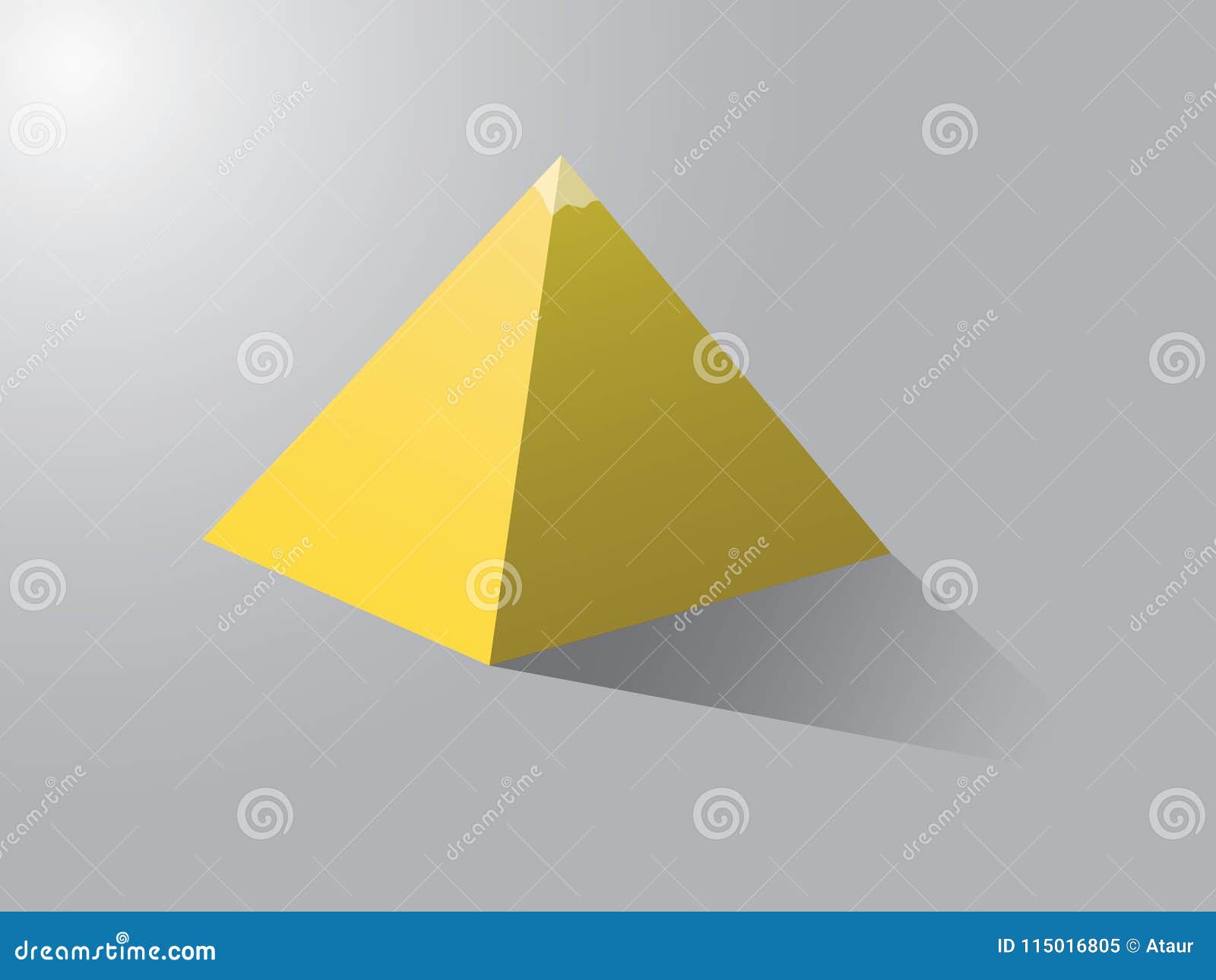 Cool Golden Pyramid of Cairo in Desert on Foggy Weather Stock Vector ...