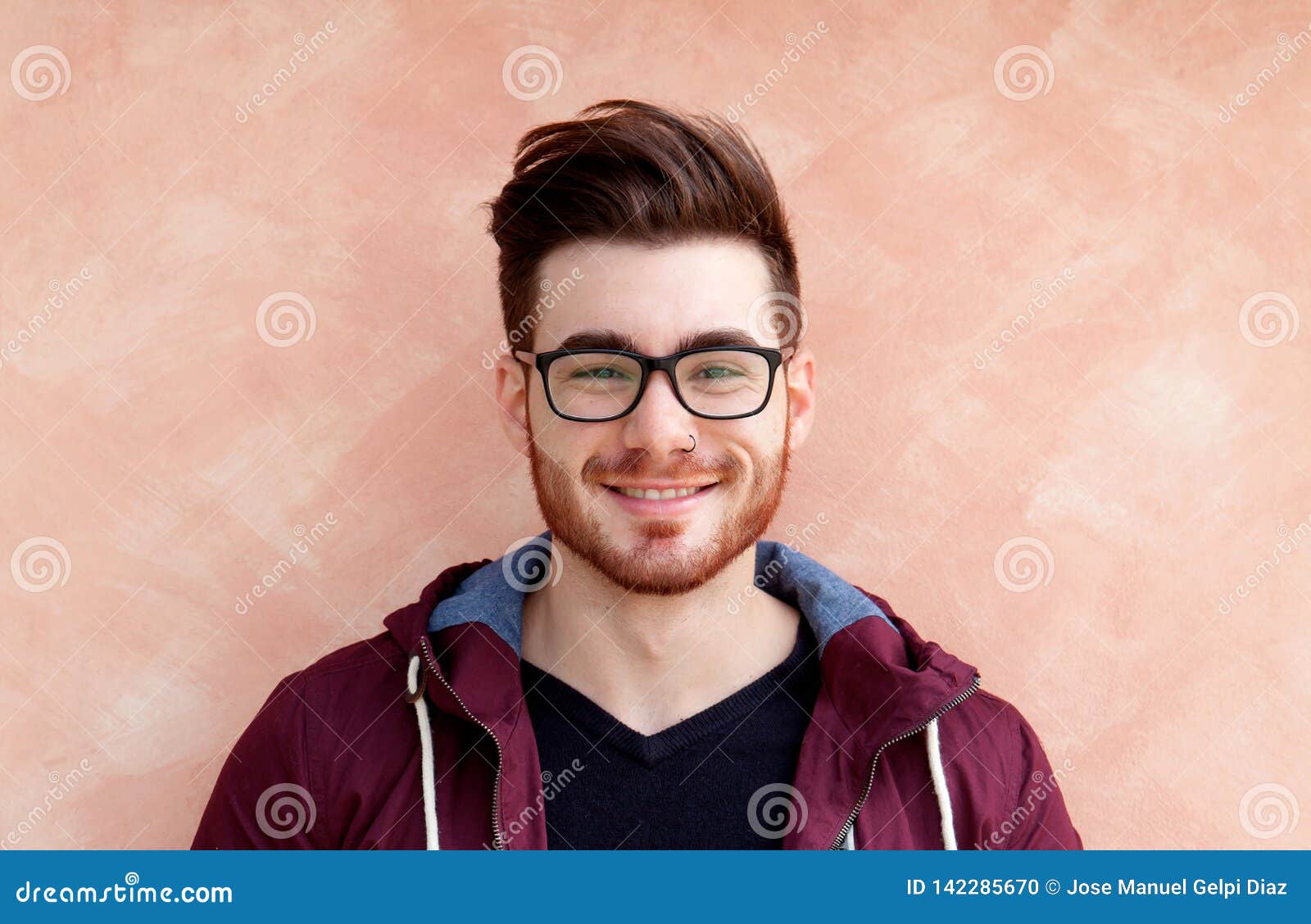 Cool Handsome Guy with Glasses Stock Photo - Image of attractive ...