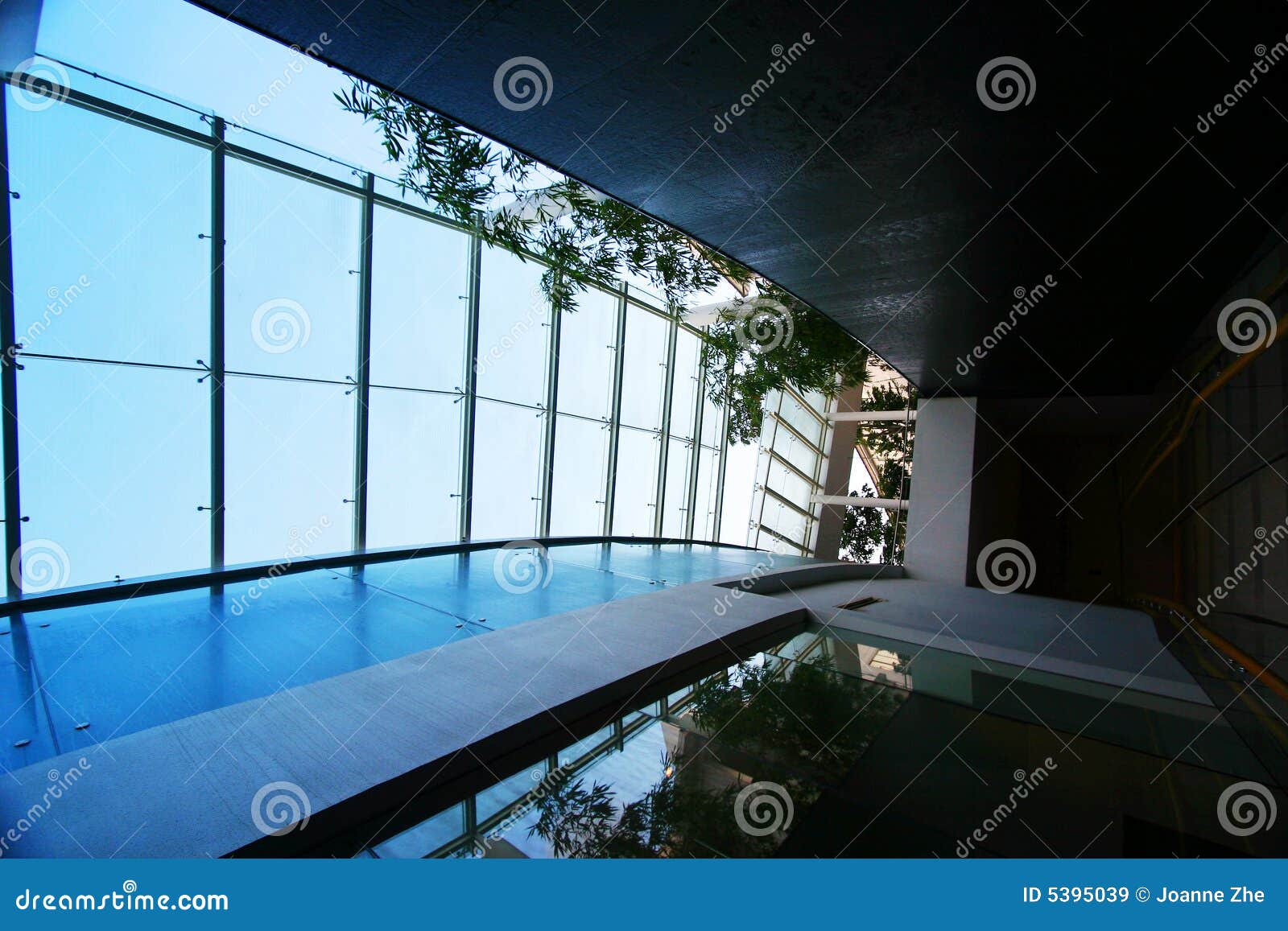 Cool Hotel Interior Corridor Stock Image Image Of Blue