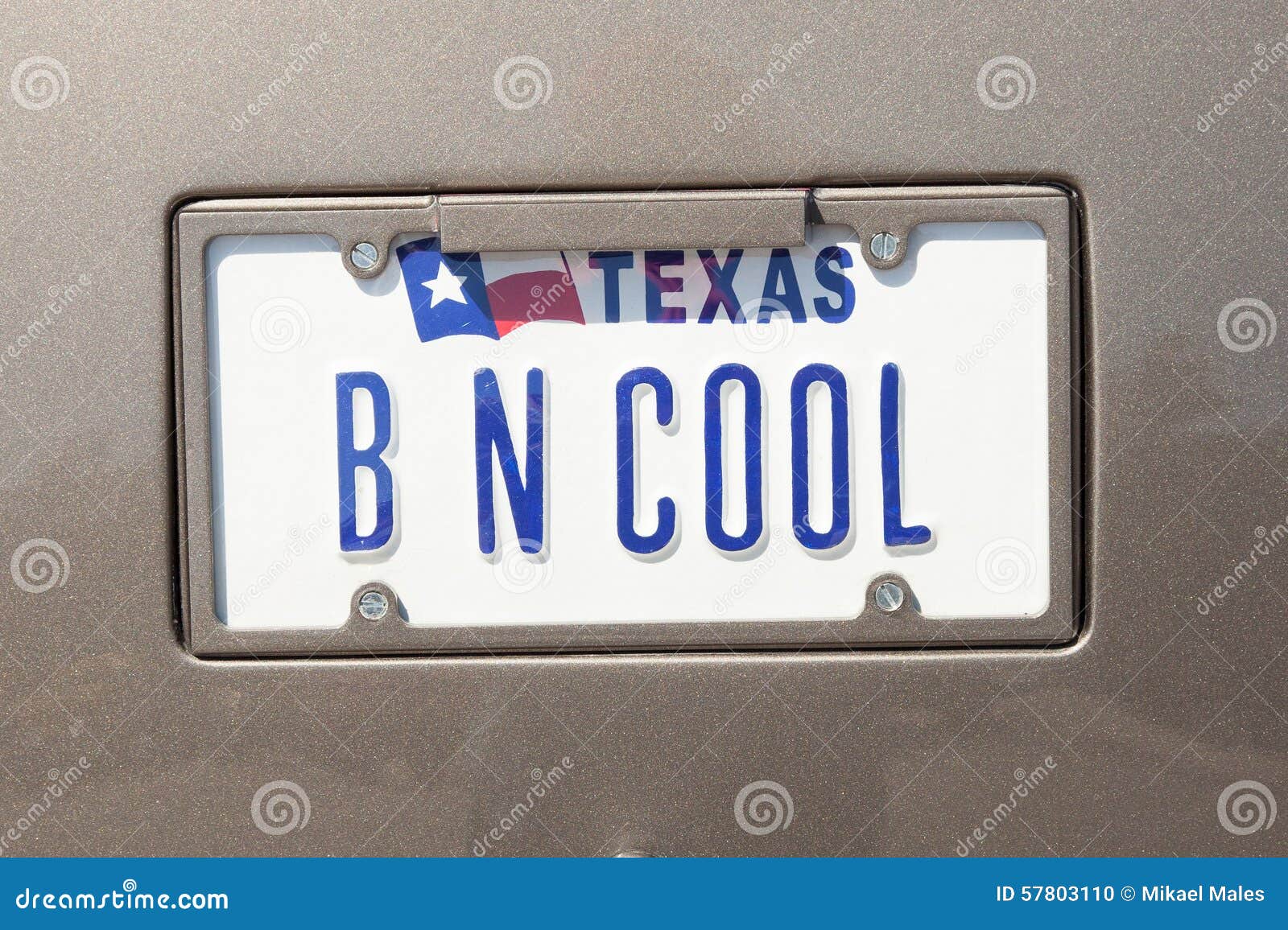 Cool License Plate from Texas Stock Photo Image of modified, power
