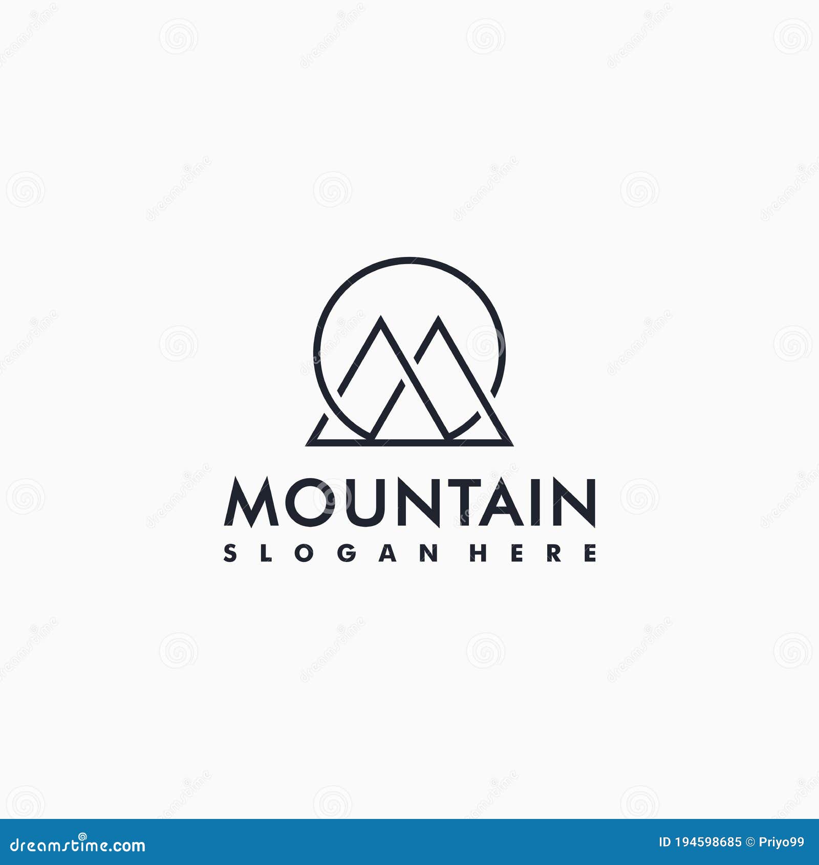 Cool Line Art Mountain Logo Design Inspiration Minimal Ideas Creative Premium Vector Stock Vector Illustration Of Isolated Logo