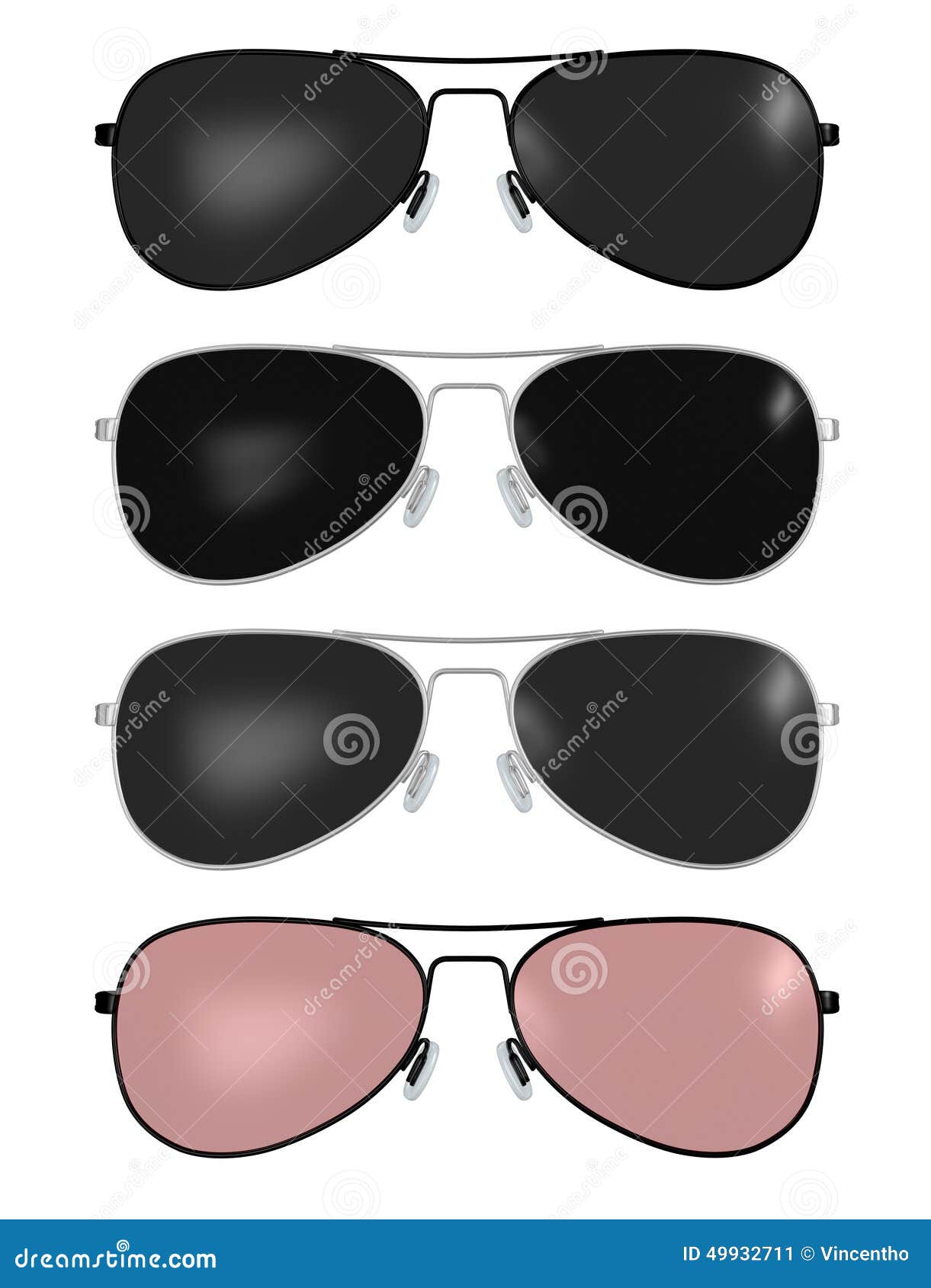 Cool Pilot Aviation Glasses Illustration Stock Image Illustration of