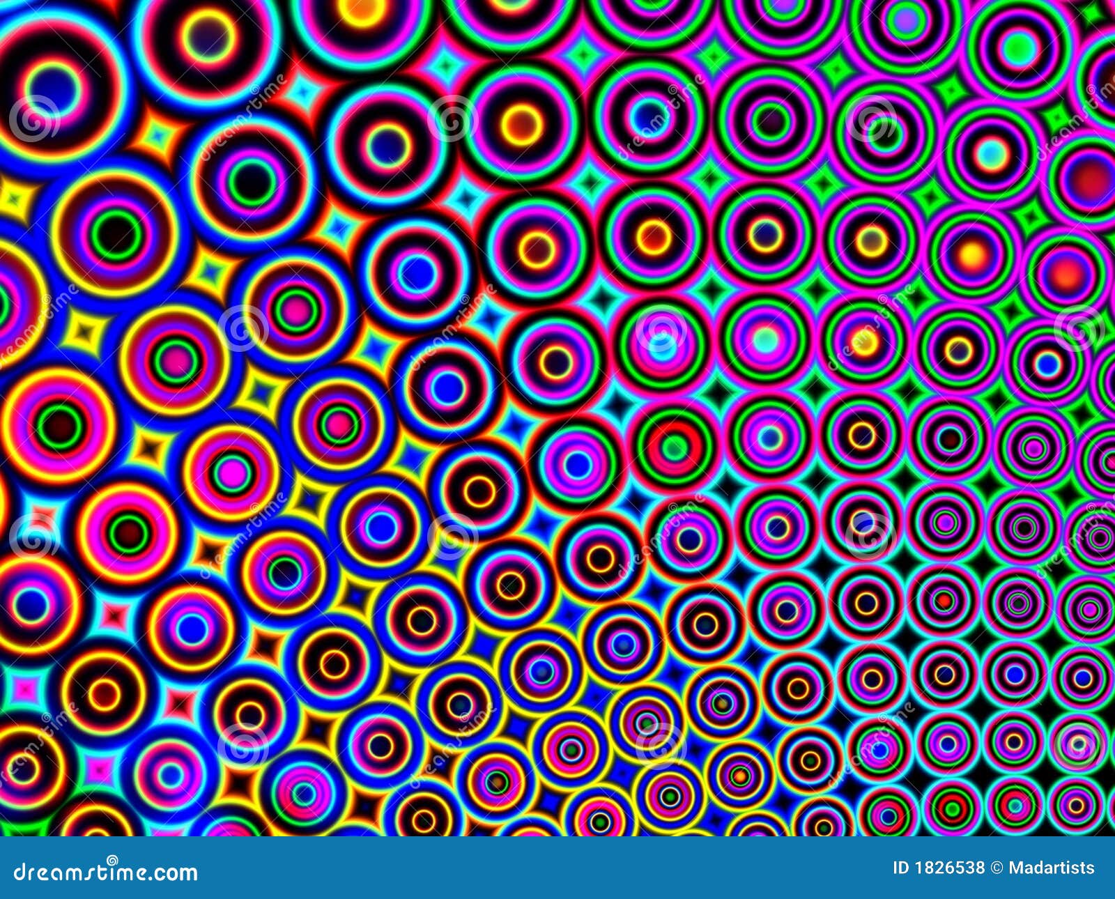 cool retro circles background