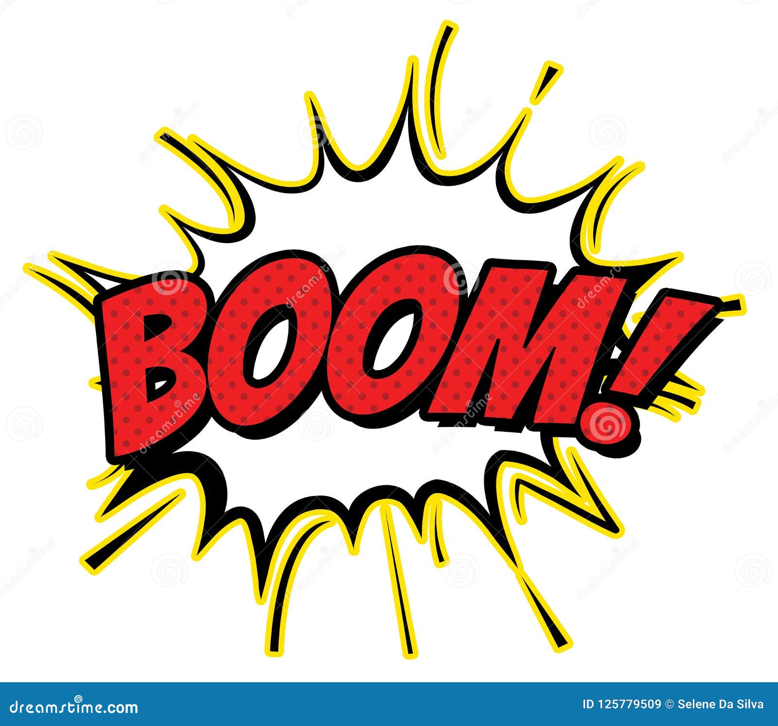 Boom Cartoon Comic Bubble Expression Stock Illustration - Illustration of  lettering, cool: 125779509