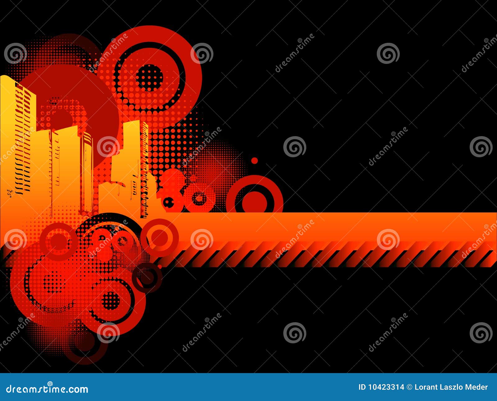 Cool urban background stock illustration. Illustration of building