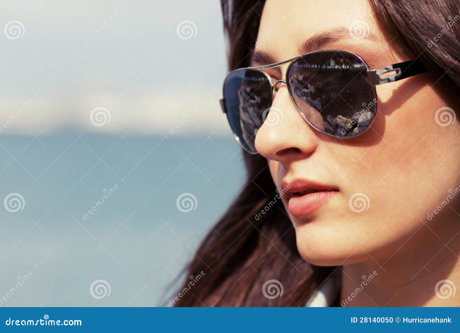 Cool Young Girl in Sunglasses Stock Photo Image of portrait