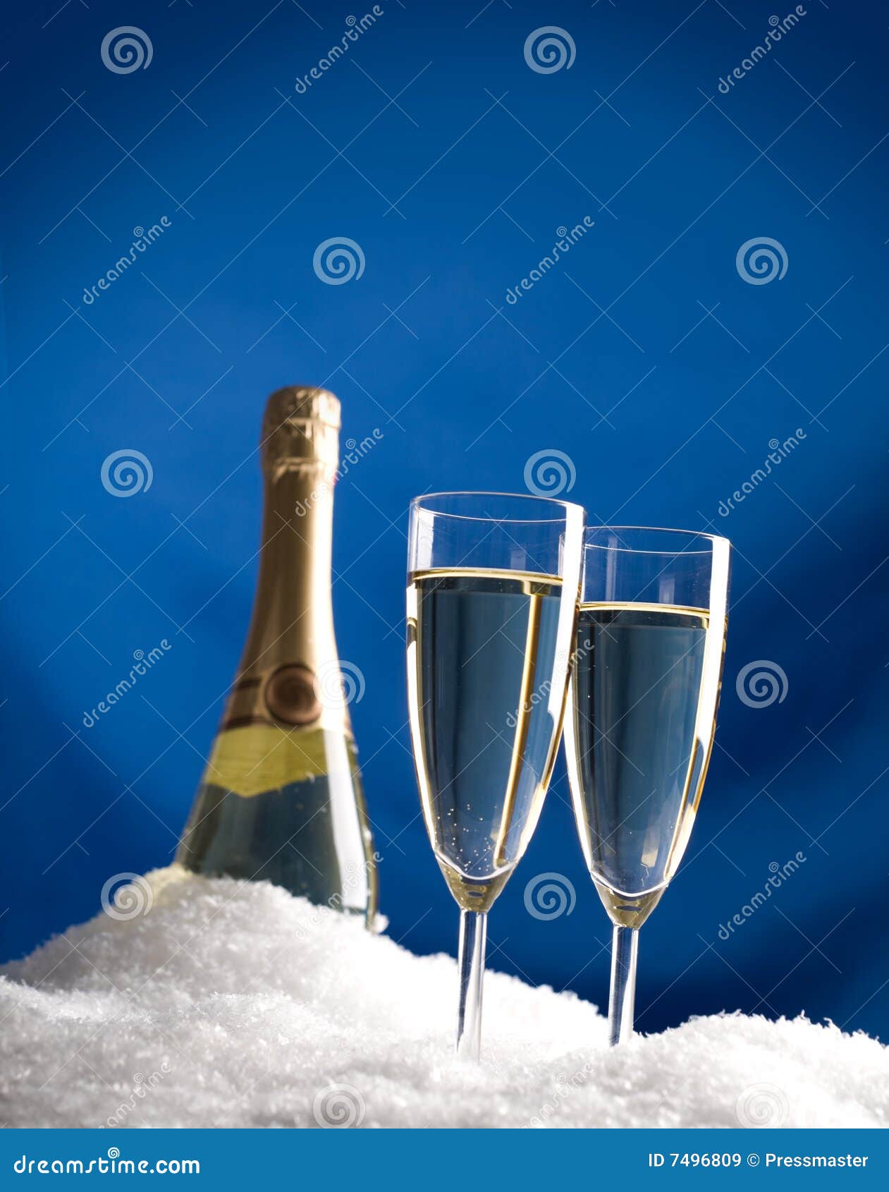 Cooling champagne stock image. Image of glass, celebration 7496809