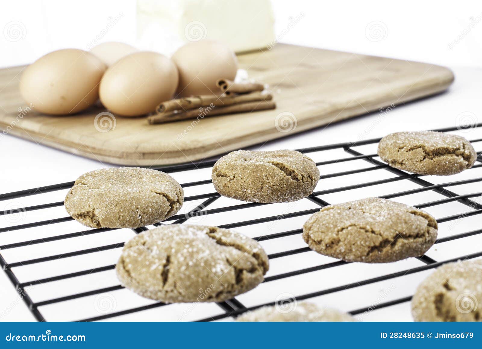 Cooling Cookies with Ingredients Stock Image Image of cinamon