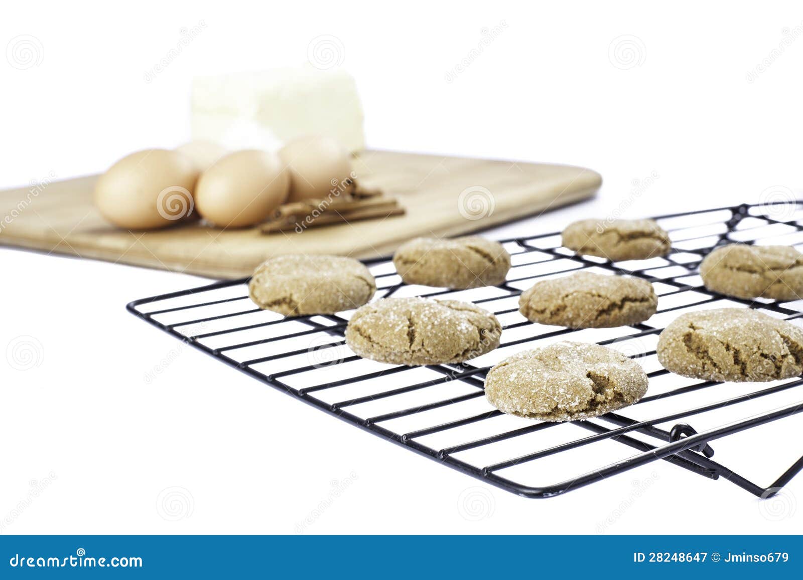 Cooling Cookies with Ingredients Stock Image Image of pastry, cooling