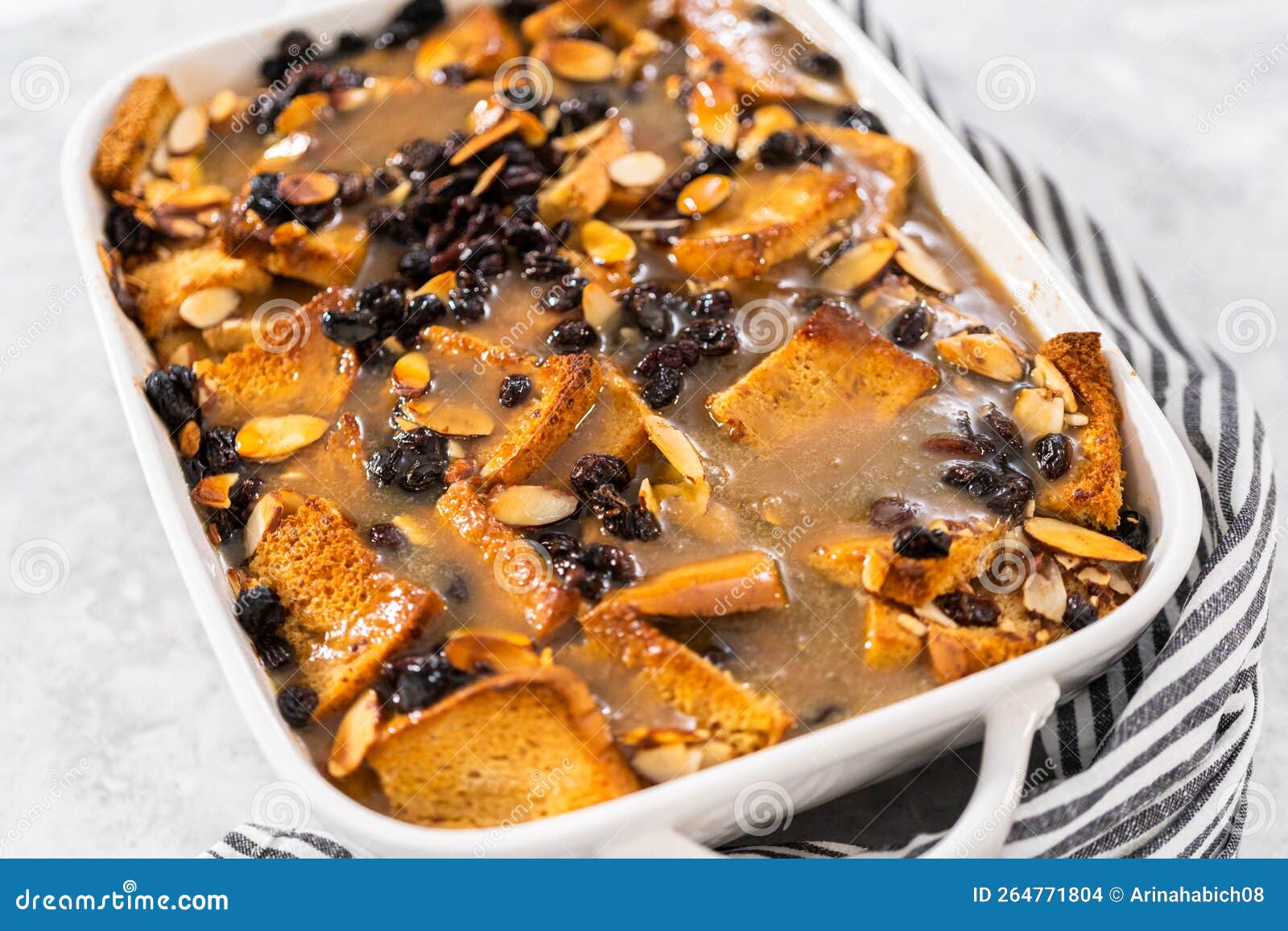 Bread pudding stock photo. Image of cooking, preparing 264771804