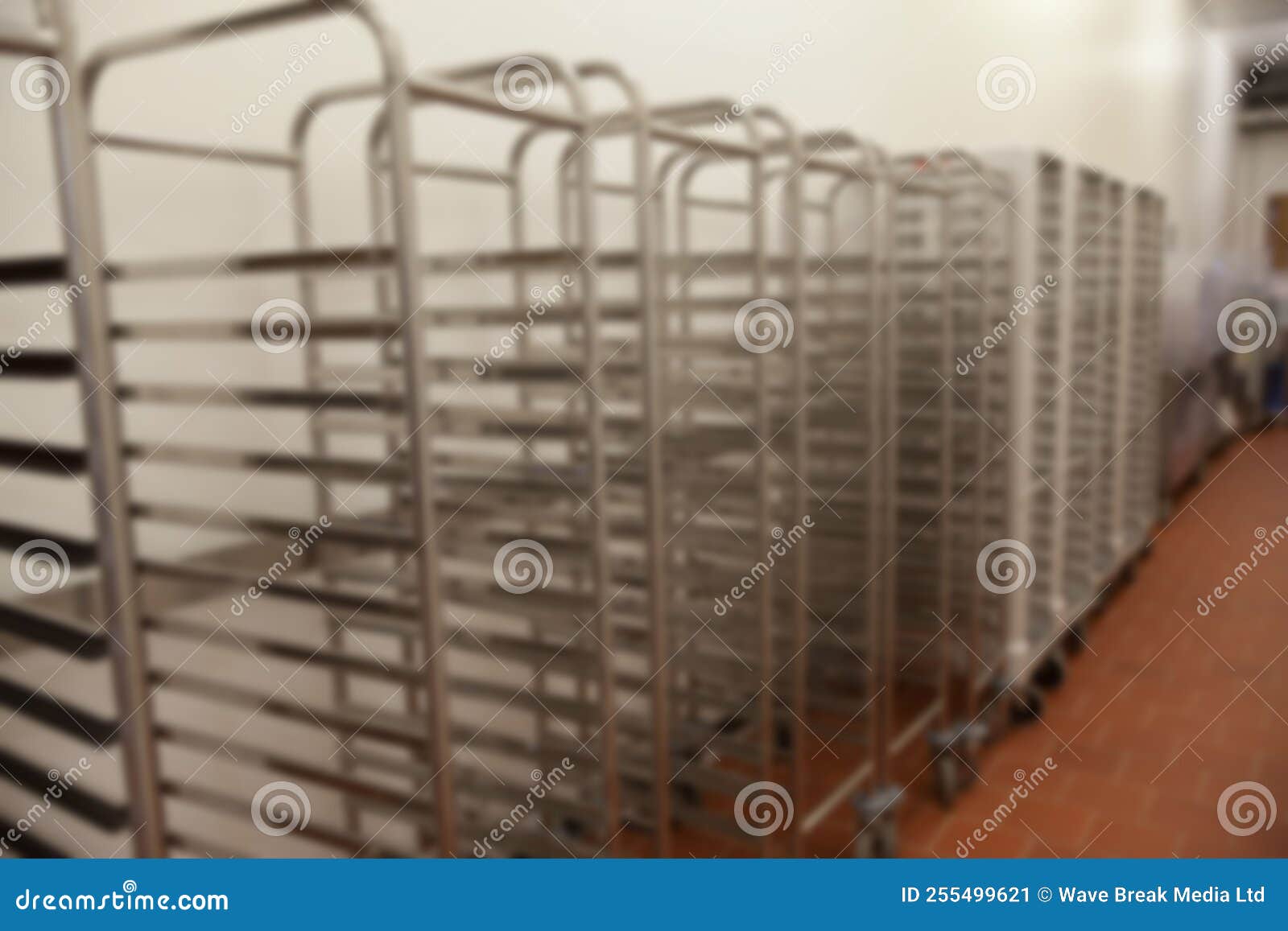 Cooling racks in kitchen stock image. Image of silver 255499621