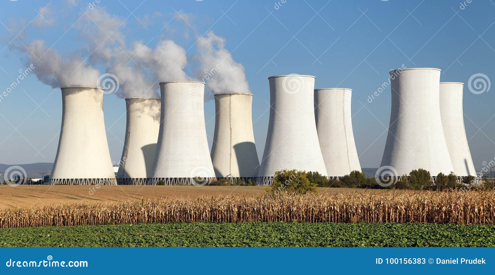 cooling tower of nuclear power plant jaslovske bohunice