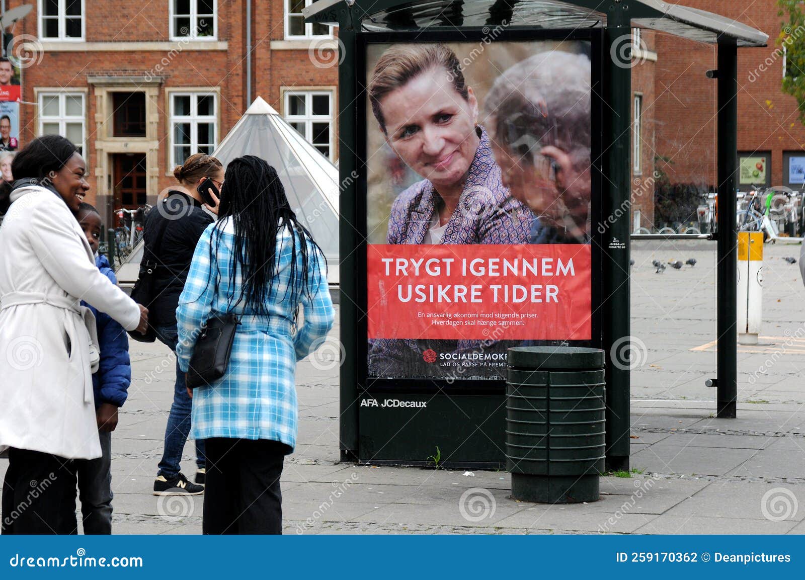 Danish Prime Minister Mette Frederisken`s Election Billboard Editorial Photography Image Of