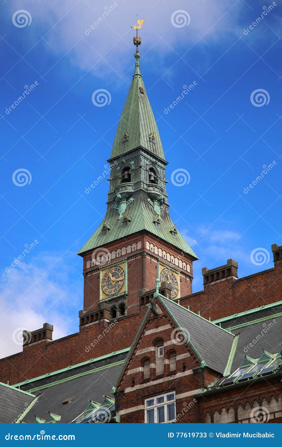 Copenhagen City Hall in Copenhagen, Denmark Stock Image - Image of ...