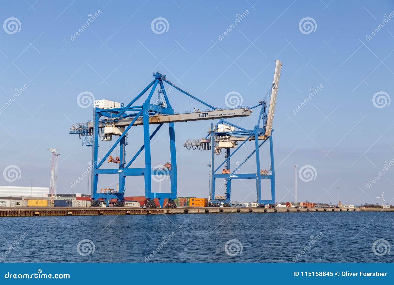 Copenhagen Container Terminal Editorial Image Image of business