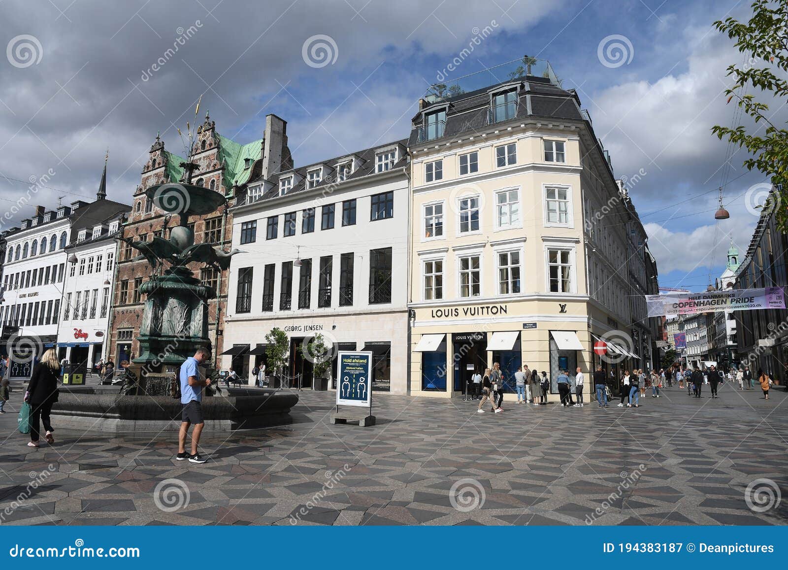 Copenhagen, Denmark. 10.May 2021, Louis Vuitton shopprs with LouisVuitton  shopping bags in anis capital. . Photo..Francis Joseph Dean/Deanpictures  Stock Photo - Alamy