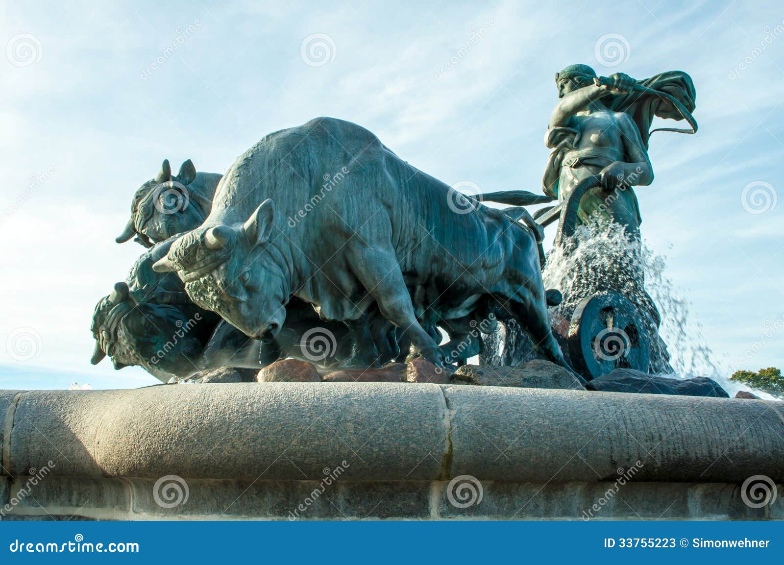 copenhagen, denmark - gefion fountain
