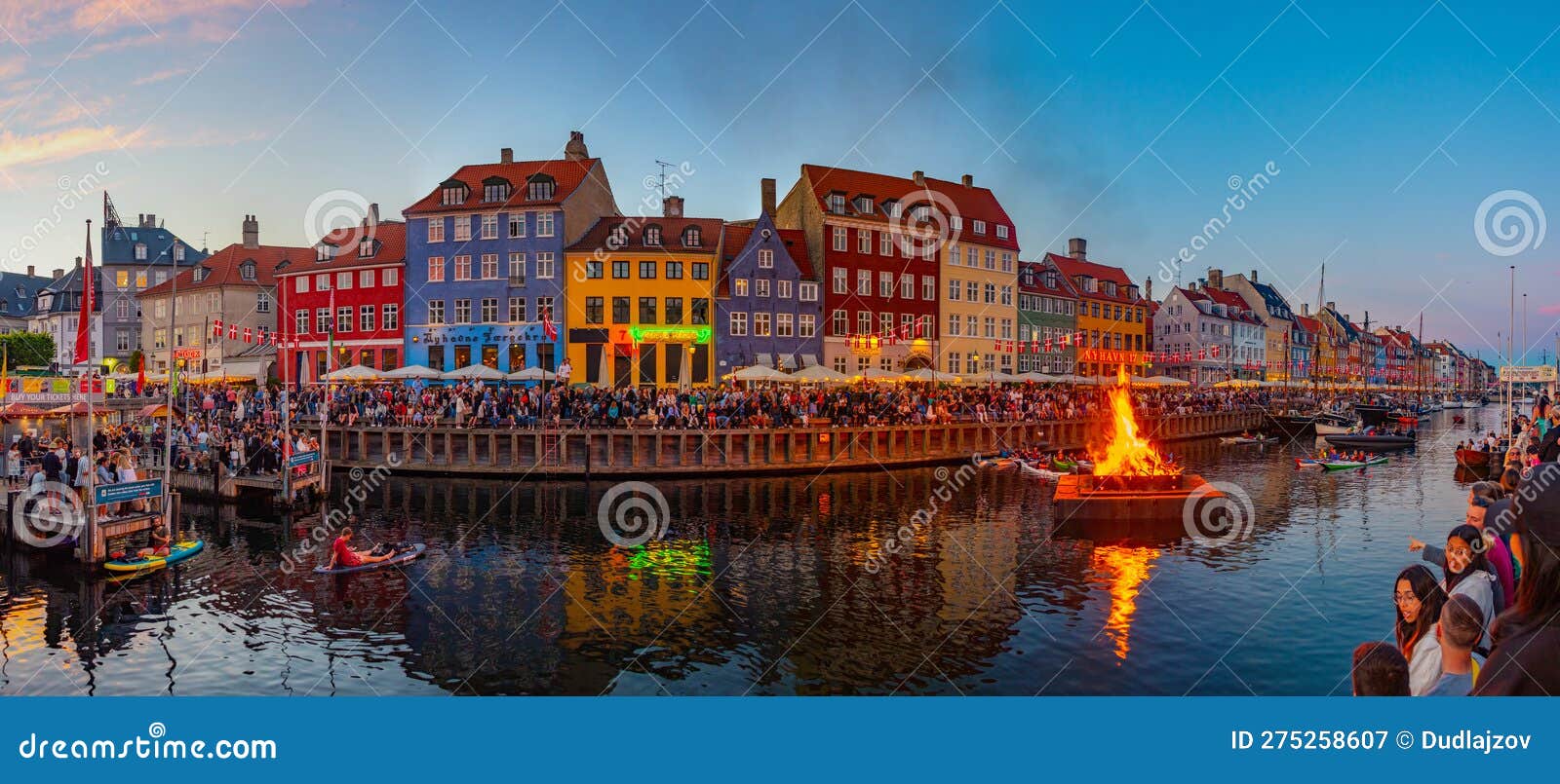 Copenhagen, Denmark, June 23, 2022: Midsummer Celebrations at Th