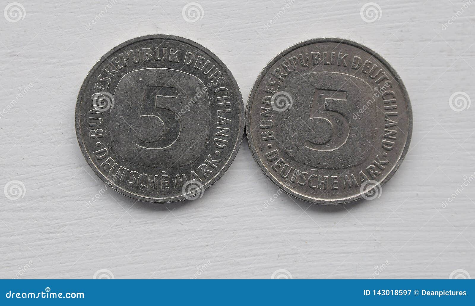german mark 1976  and 1991deutsche mark 1976 and 1991