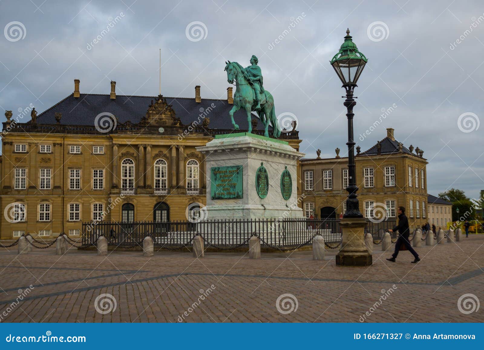 COPENHAGEN, DENMARK: Sculpture of Frederik V on Horseback in ...