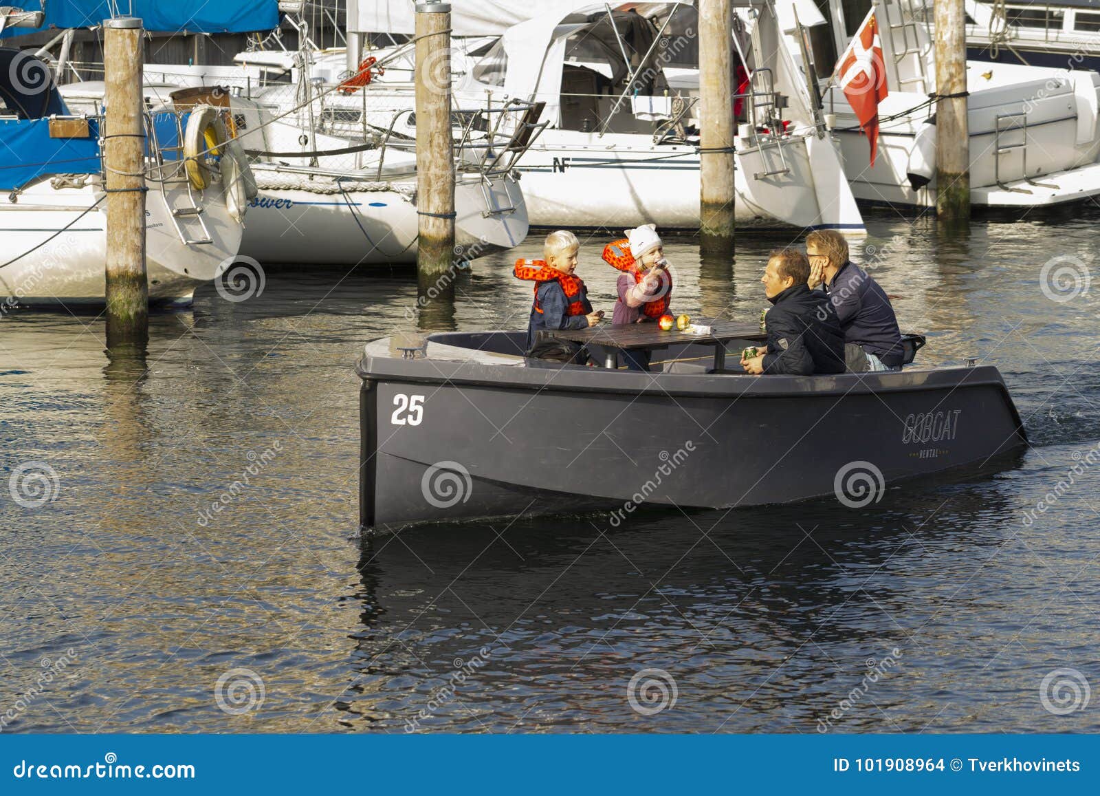 Sailing Goboat in Copenhagen Editorial Stock Image - Image of