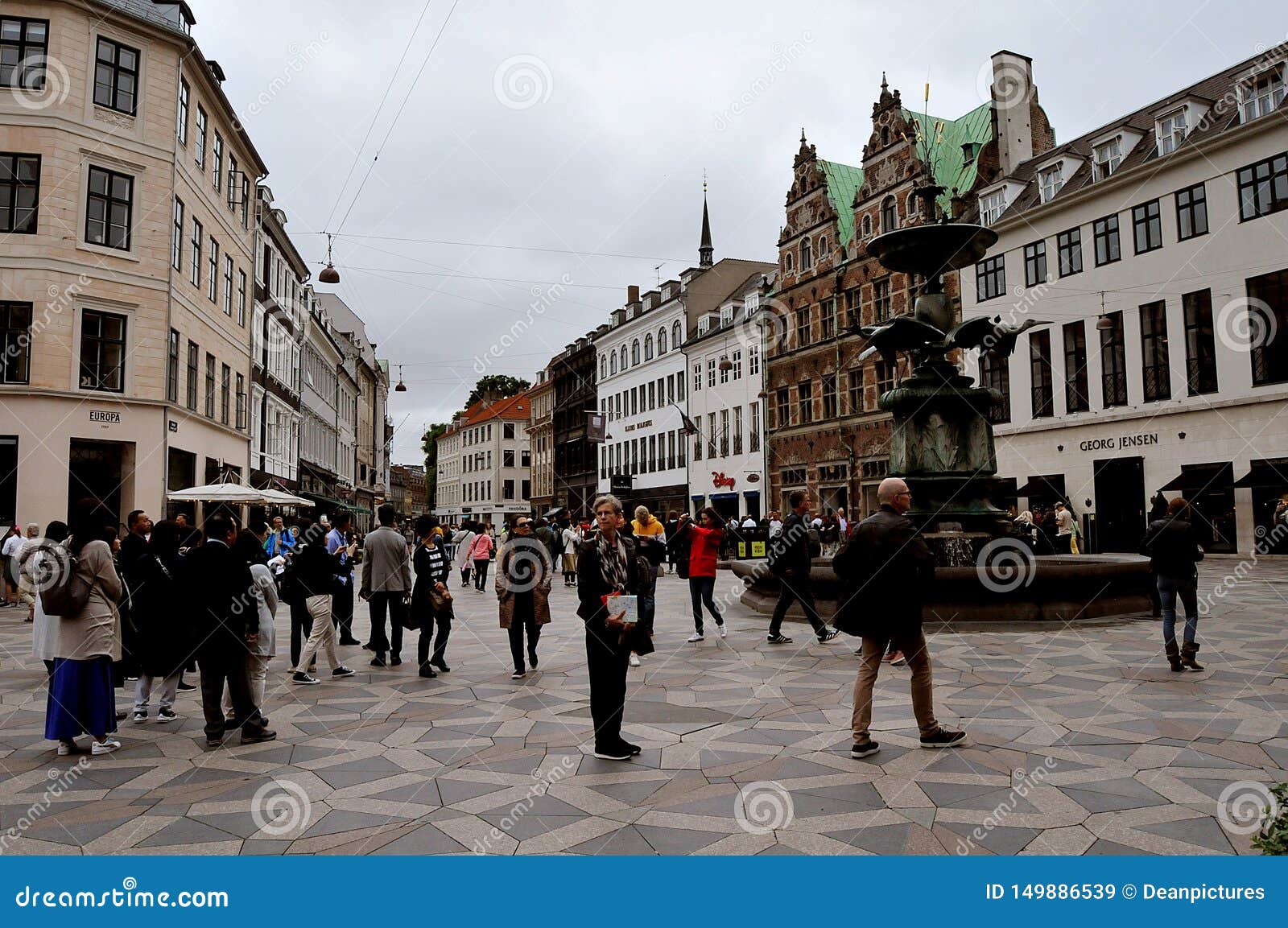 COPENHAGEN FINANCIAL STREET STROEGET DENMARK Editorial Stock Image ...