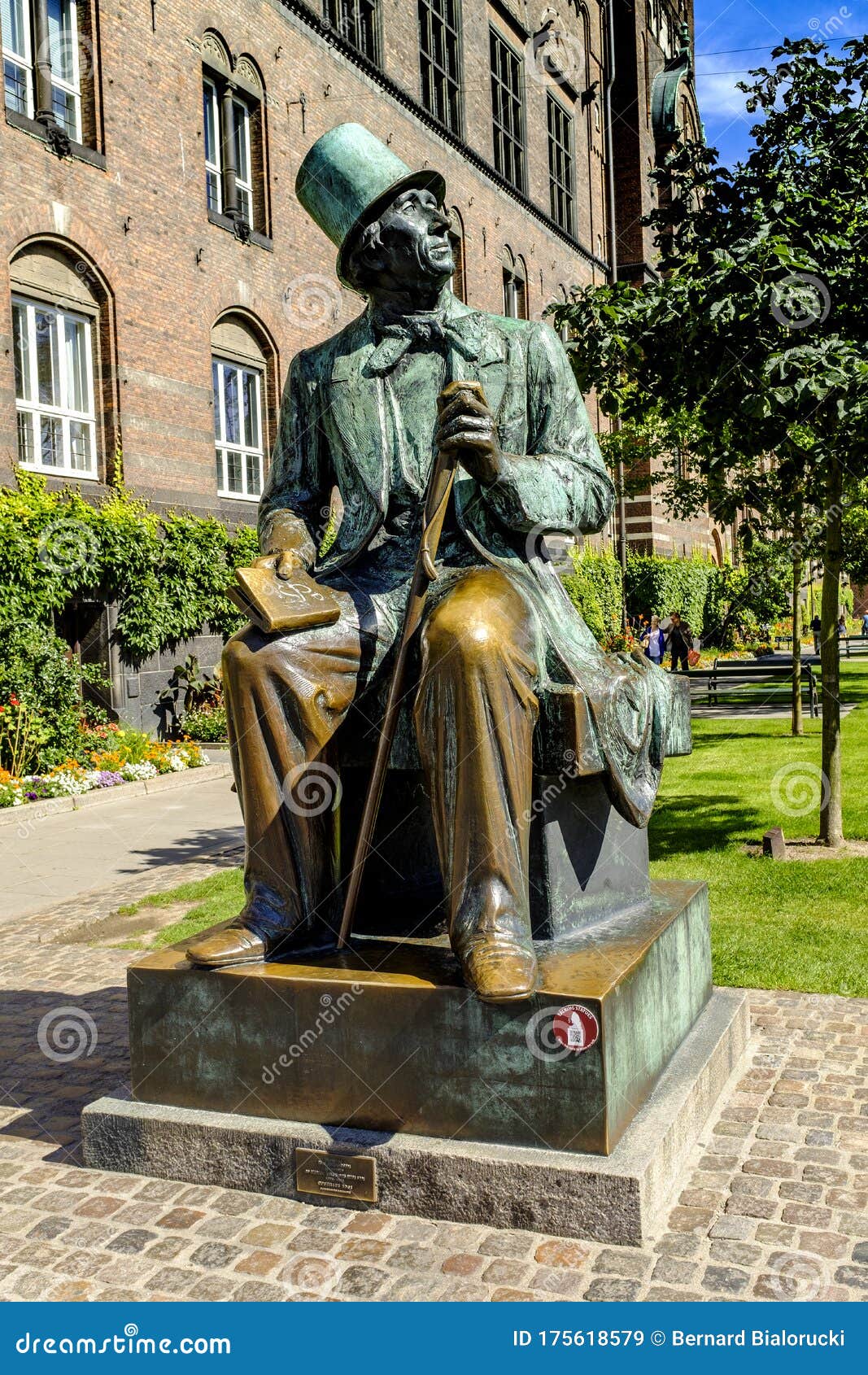 Denmark - Zealand Region - Copenhagen - Statue of Writer Hans Christian ...