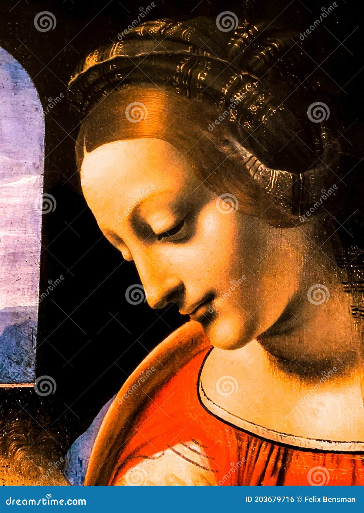 Copia De La Pintura Madonna Litta De Leonardo Da Vinci Foto editorial -  Imagen de retro, catolicismo: 203679716