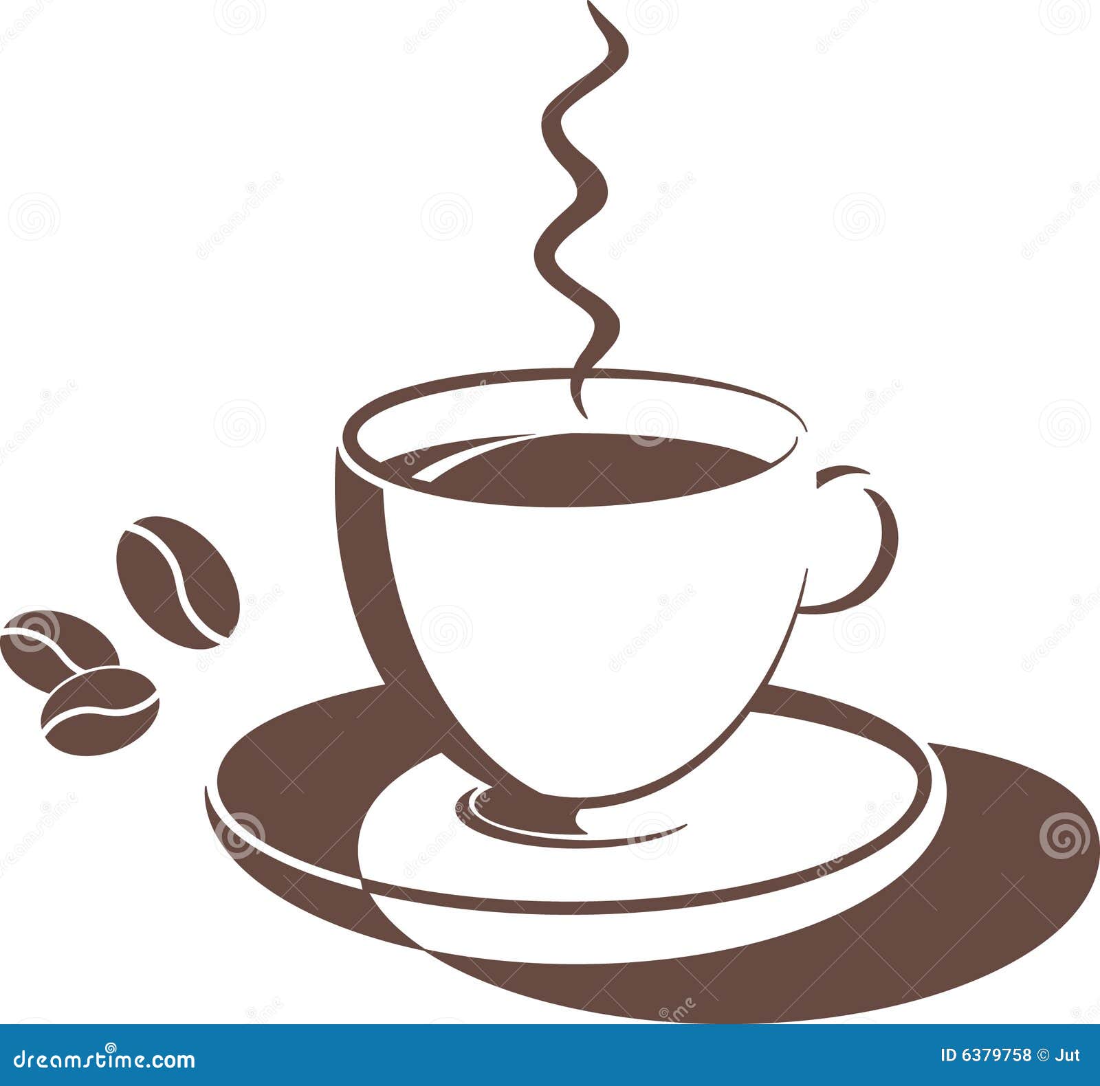 Copo de café ilustração do vetor. Ilustração de sinal 6379758