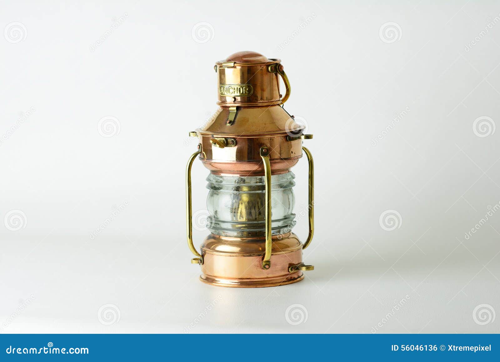 Copper and brass lantern stock photo. Image of shiny - 56046136