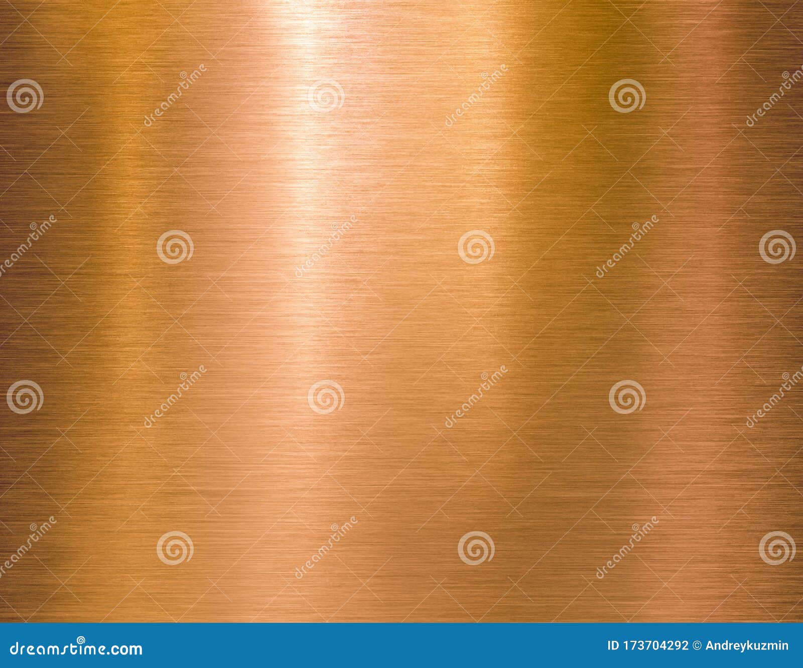 Copper or Bronze Brushed Metal Background or Texture Stock Photo