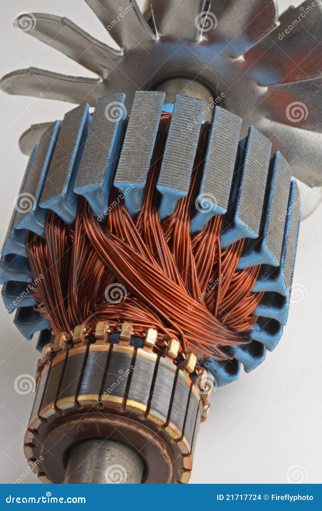 Copper Coils From Electric Motor Stock Photo - Image: 21717724