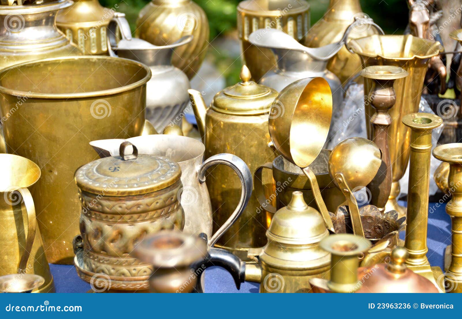 Copper cookware stock photo. Image of brocante, corner 23963236