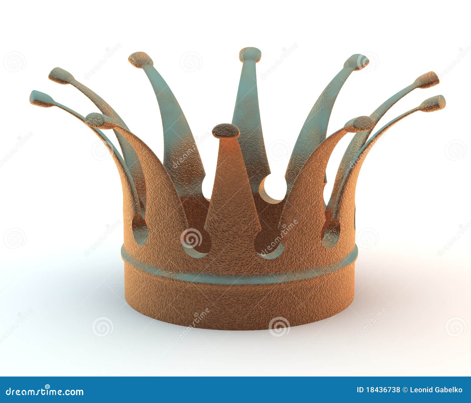 Copper crown stock illustration. Illustration of insignia 18436738