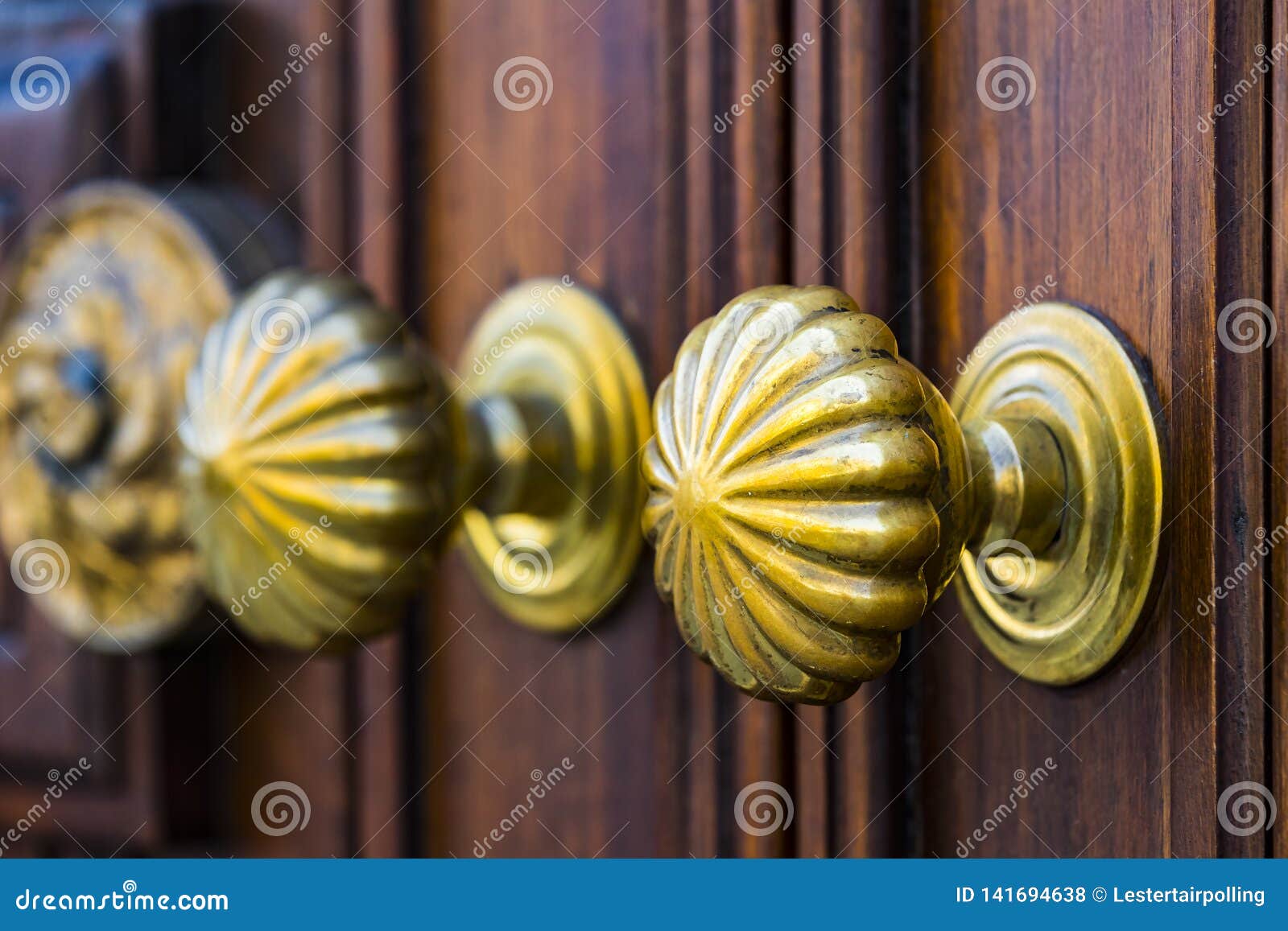 Copper Door Handles Shot Closeup Stock Photo Image of classic