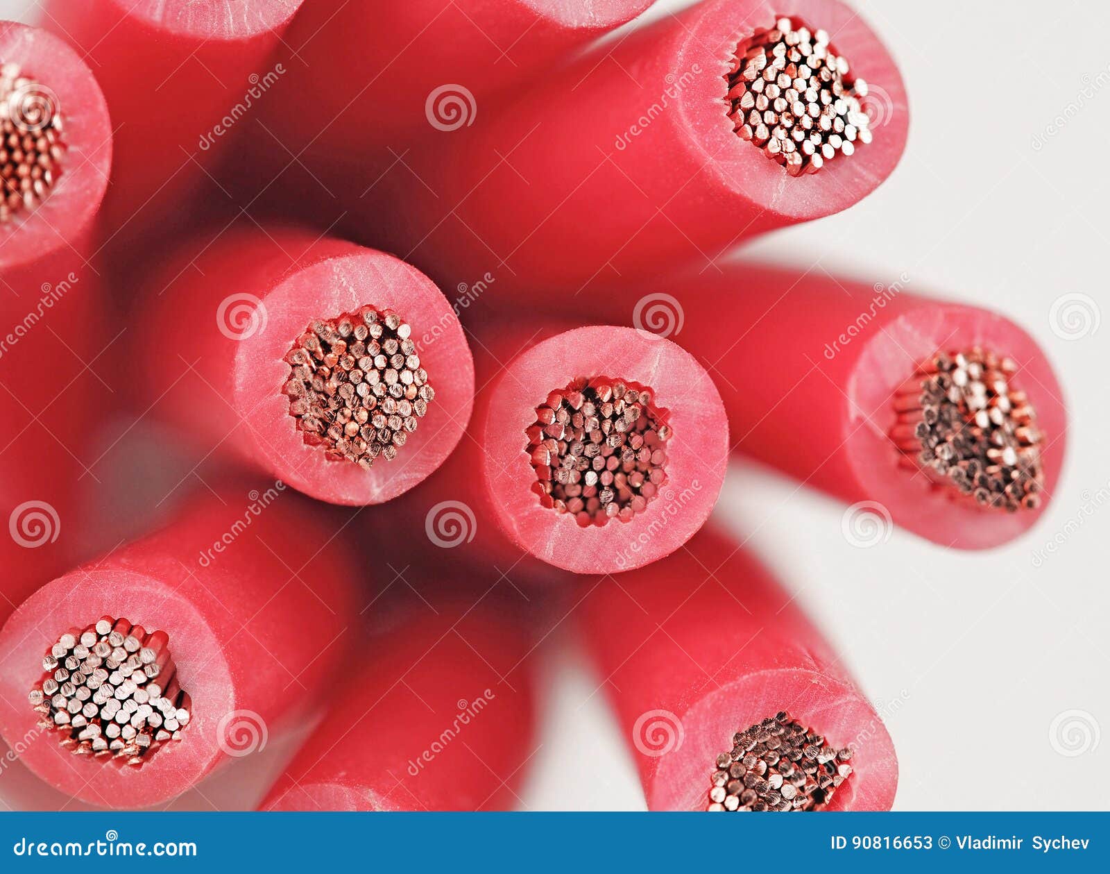 Copper electric wires stock image. Image of construction 90816653