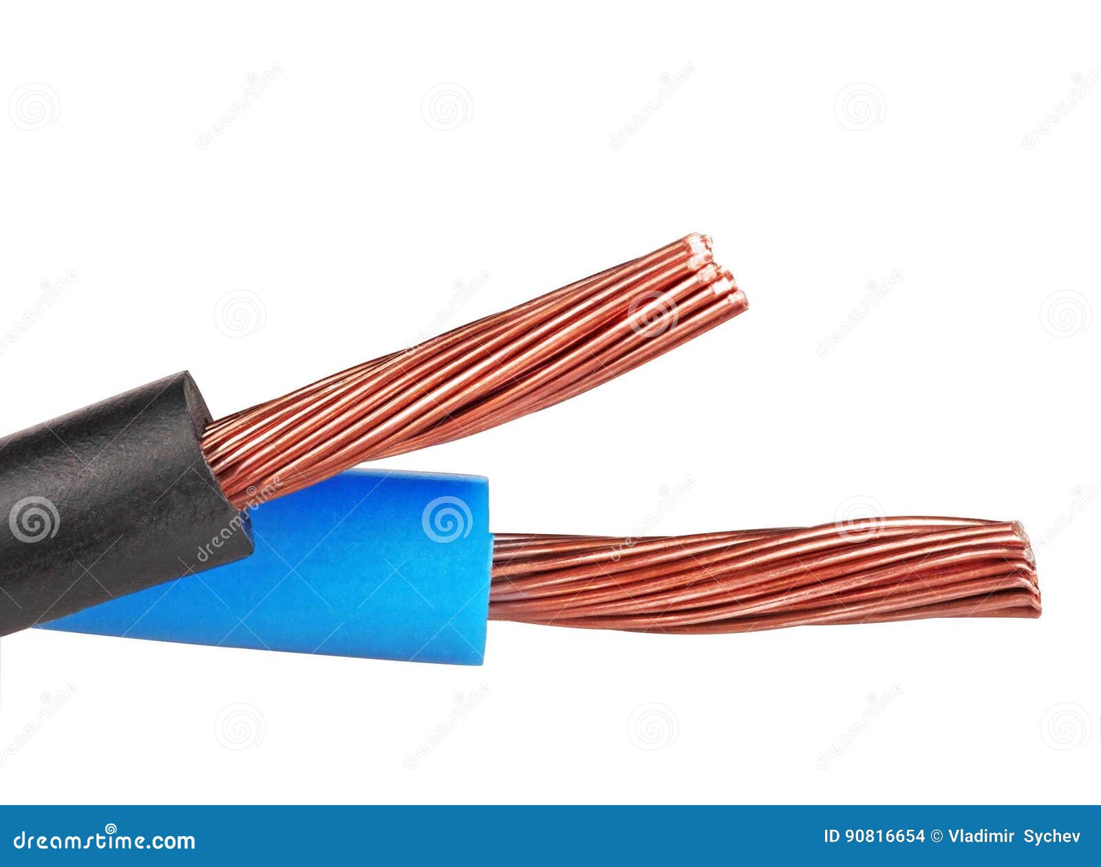 Copper electric wires stock photo. Image of connect, energy 90816654