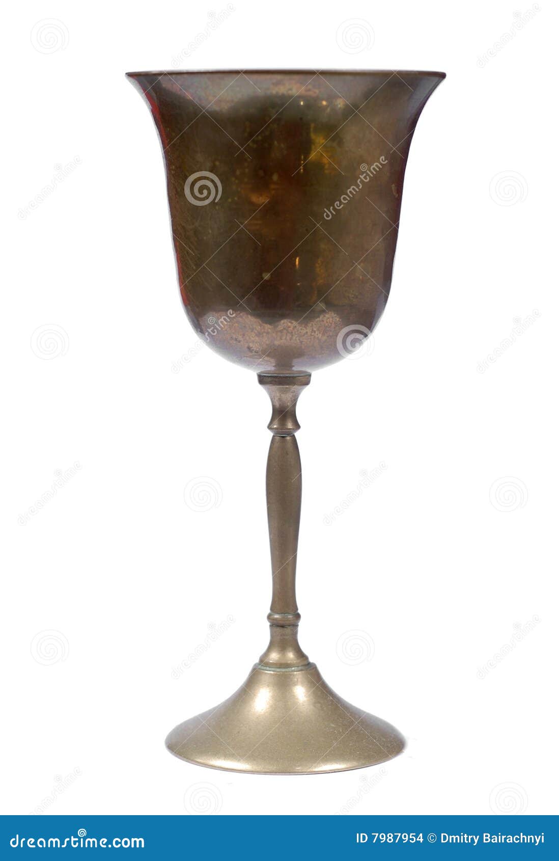 Beautiful Vintage Heavy Pair of Copper Goblets 