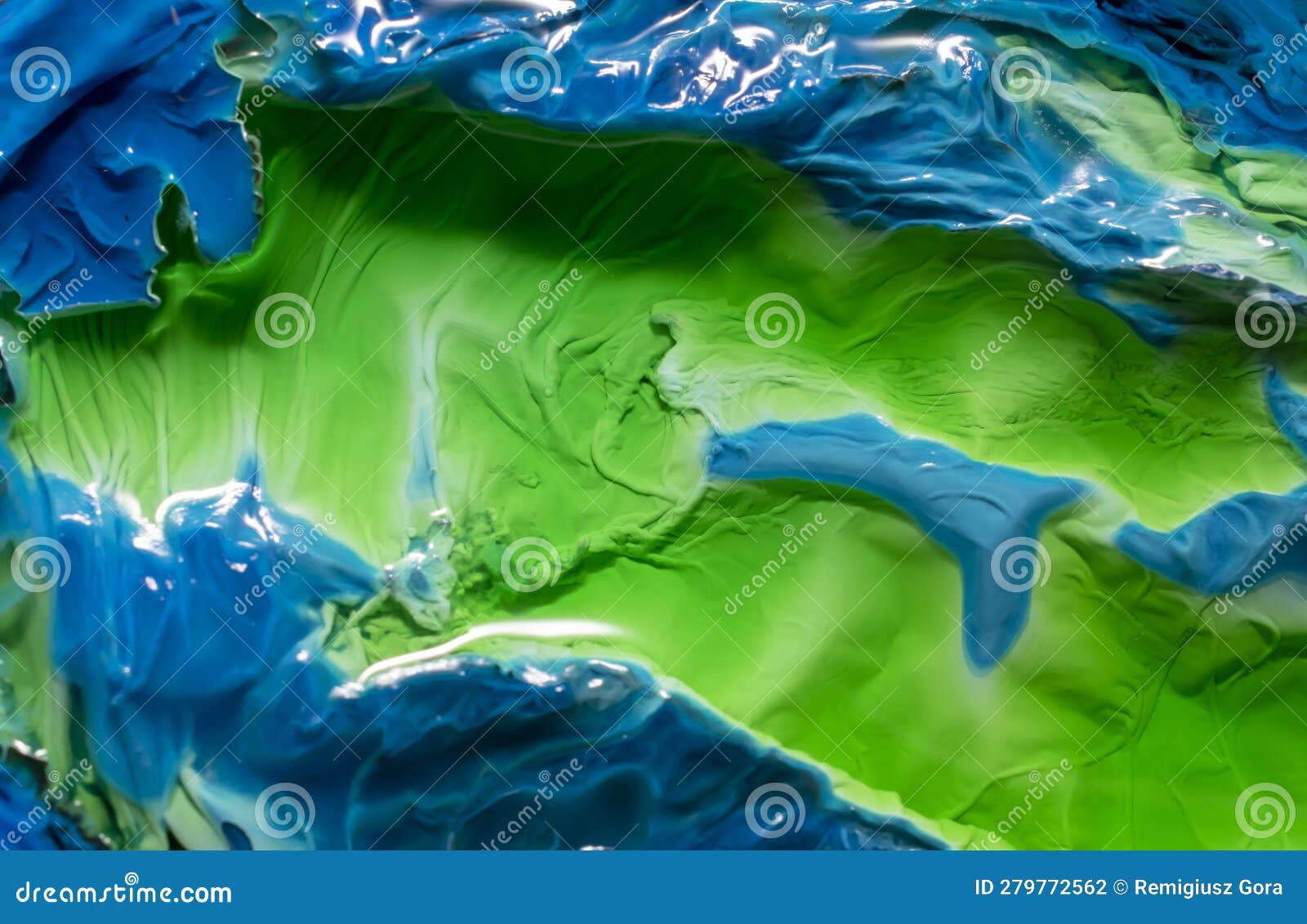 Copper Hydroxide, Abstract Background of Spherical Structures Stock
