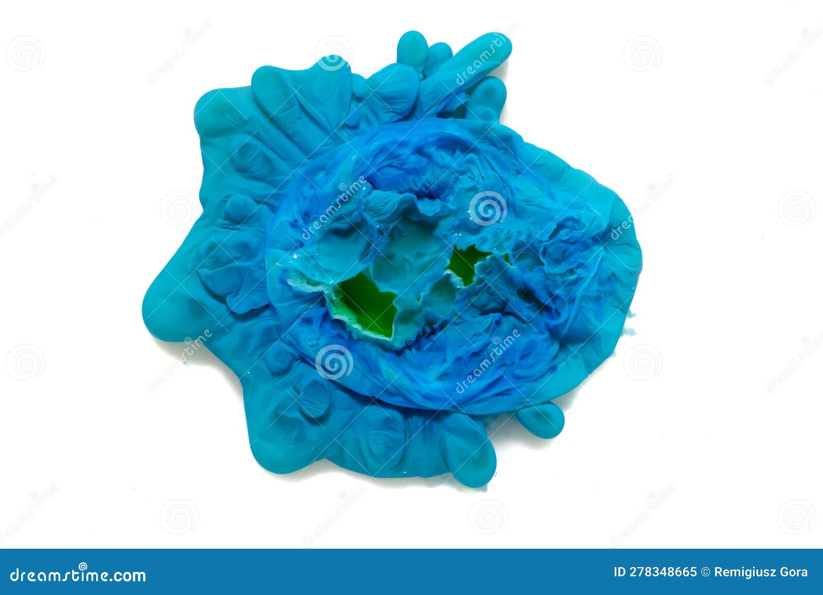 Copper Hydroxide, Abstract Background of Spherical Structures Stock